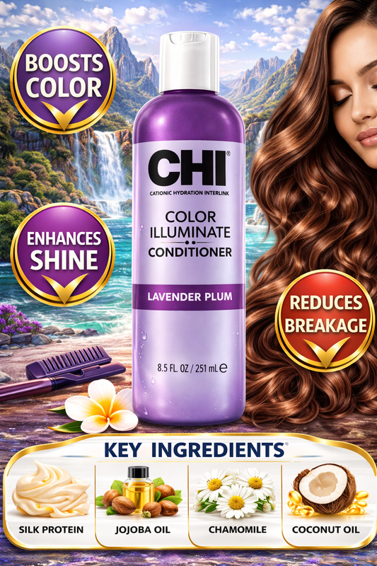 Chi Color Illuminate Conditioner - Lavender Plum 8.5 oz