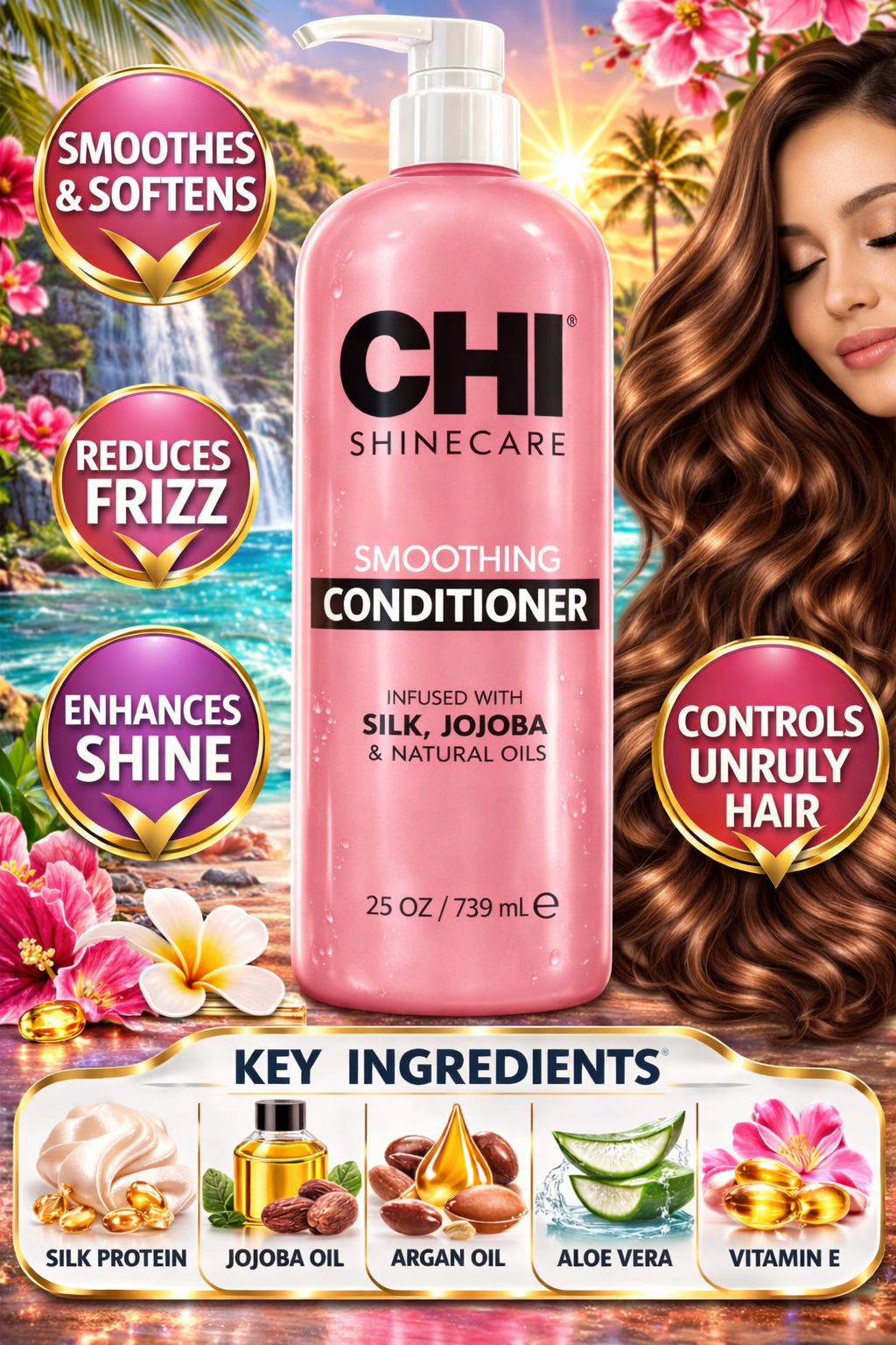 Chi  Shinecare Smoothing Conditioner 25 oz