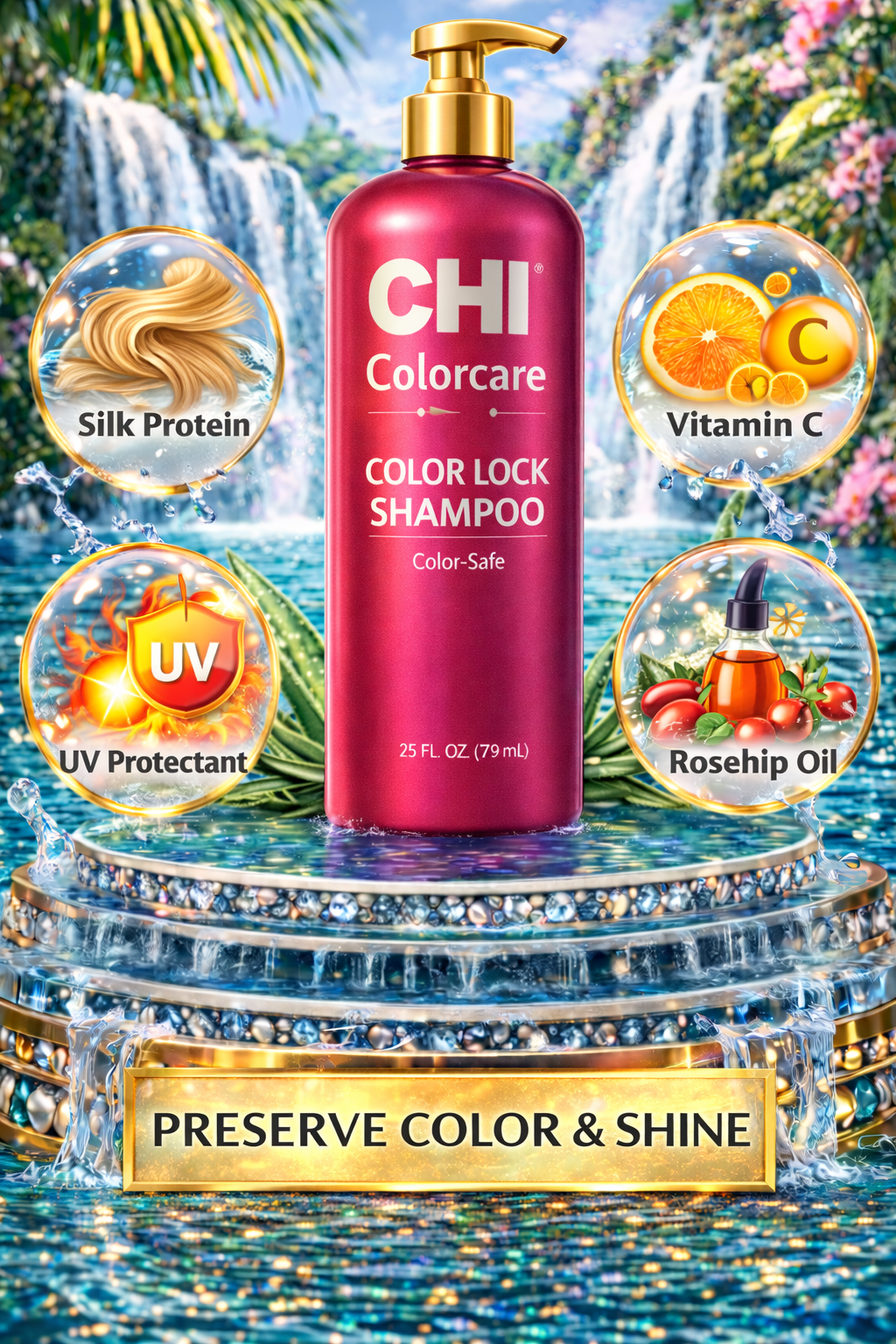 Chi Colorcare Color Lock Shampoo 25 oz
