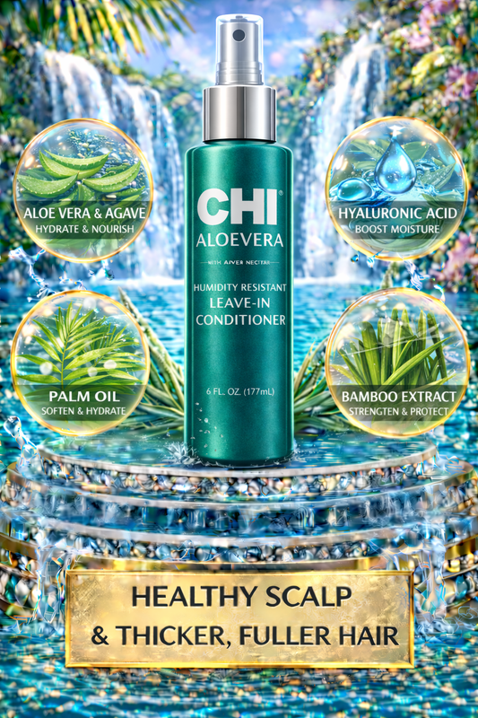 Chi Aloe Vera With Agave Nectar Humidity Resistant Leave-In Conditioner 6 oz