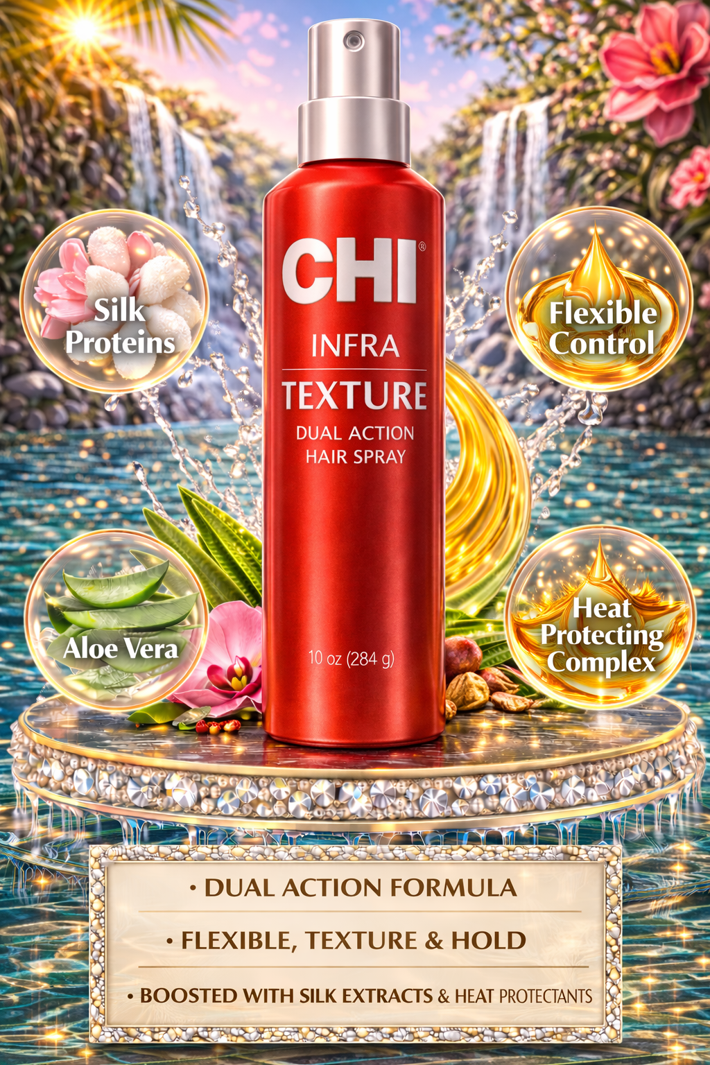 Chi Infra Texture Dual Action Hair Spray 10 oz
