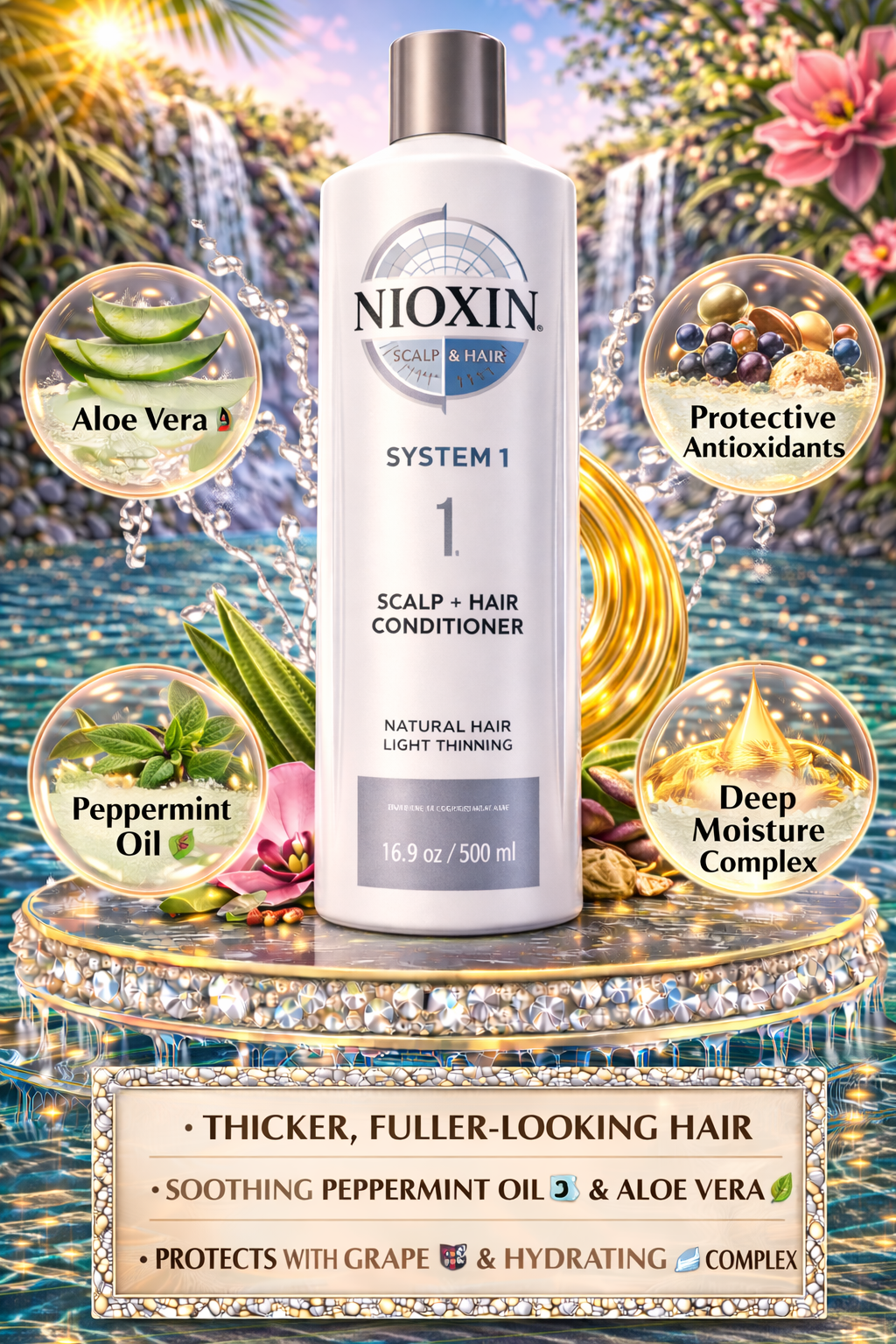 Nioxin System 1 Scalp + Hair Conditioner 16.9 oz