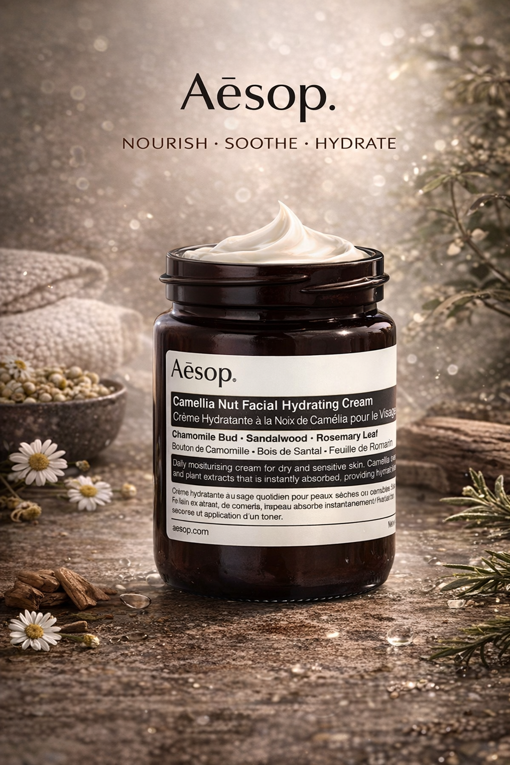 Aesop women Camellia Nut Facial Hydrating Cream 120ml/4.1oz