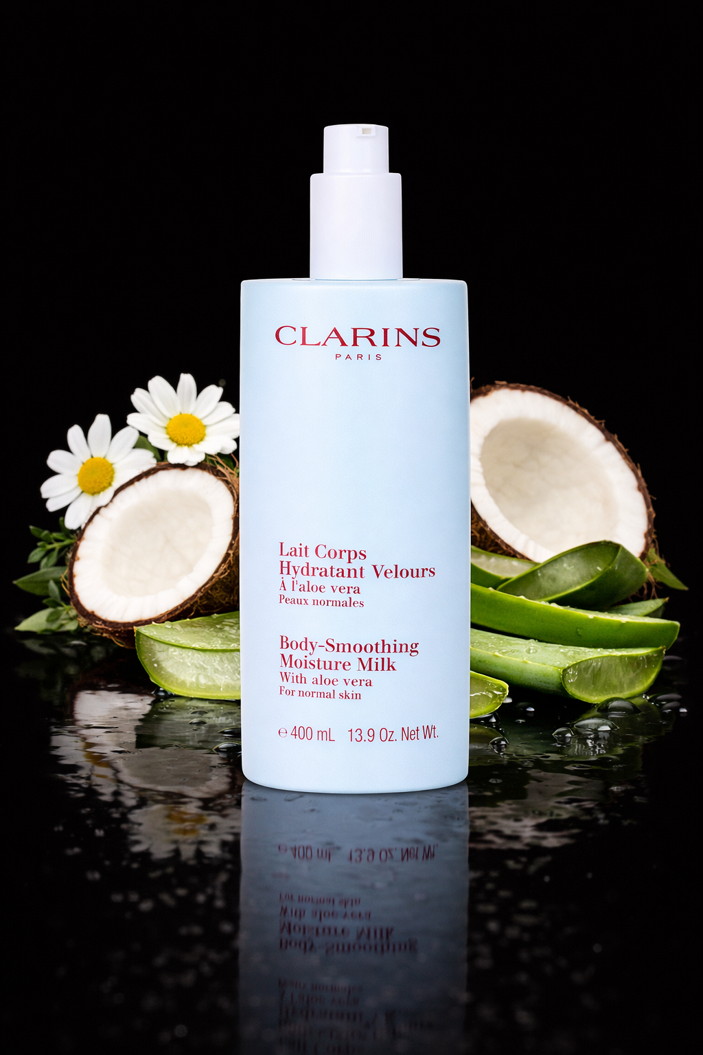 Clarins women Body-Smoothing Moisture Milk With Aloe Vera - For Normal Skin 400ml/13.9oz