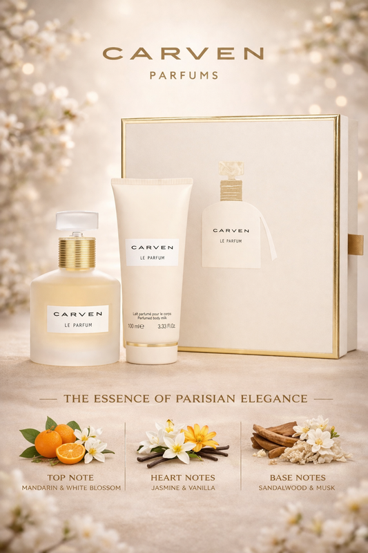 Carven Le Parfum Eau De Parfum Spray 1.7 oz & Body Milk 3.3 oz