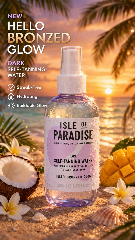 Isle Of Paradise women Dark Self Tanning Water - Hello Bronzed Glow 200ml/6.76oz