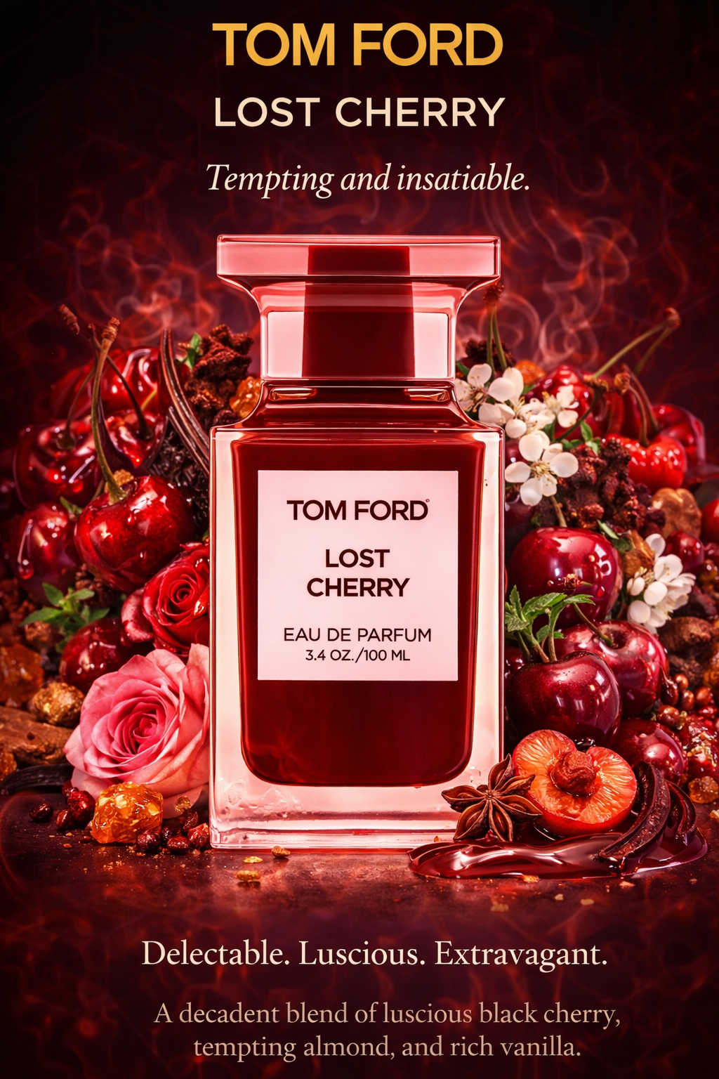 Tom Ford Lost Cherry unisex Eau De Parfum Spray 3.4 oz