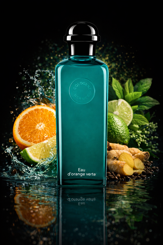 Hermes d'Orange Vert  Eau De Cologne Spray 3.3 oz