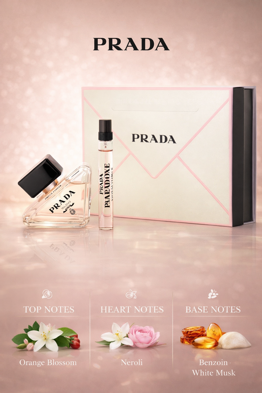 Prada Paradoxe Virtual Flower Set Eau De Parfum Refillable Spray 1.7 oz & Eau De Parfum Spray 0.33 oz Mini