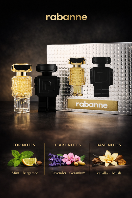 Paco Rabanne Variety  2 Piece Set With Fame Eau De Parfum 0.14 oz Mini & Phantom Parfum 0.17 oz Mini