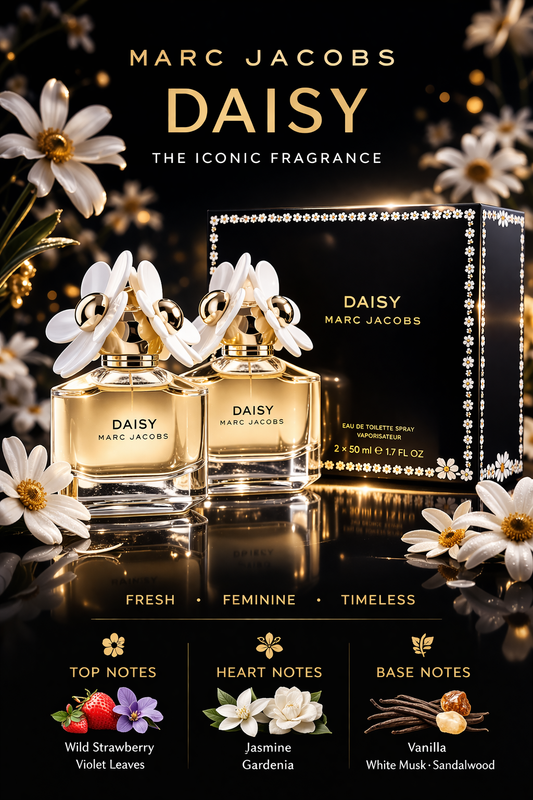Marc Jacobs Daisy Eau De Toilette Spray 1.7 oz X 2