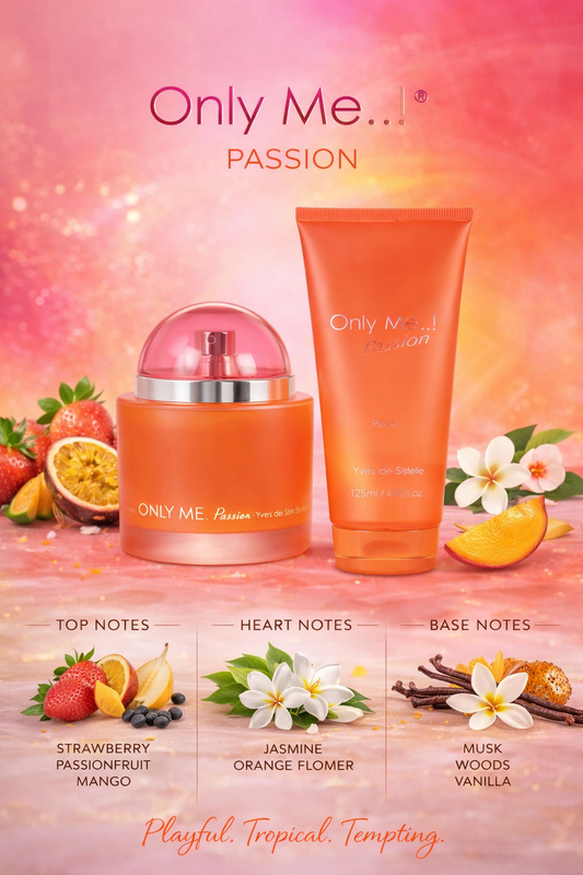 Only Me Passion Eau De Parfum Spray 3.3 oz & Body Lotion 4.2 oz