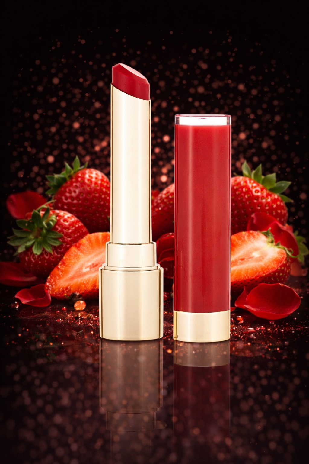 Clarins Joli Rouge Lacquer Intense Colour Balm # 742l Joli Rouge 3g/0.1oz