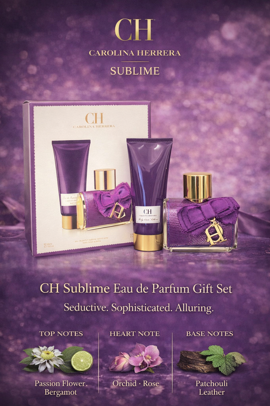 Ch Carolina Herrera Sublime (New) Eau De Parfum Spray 2.7 oz & Body Lotion 3.4 oz