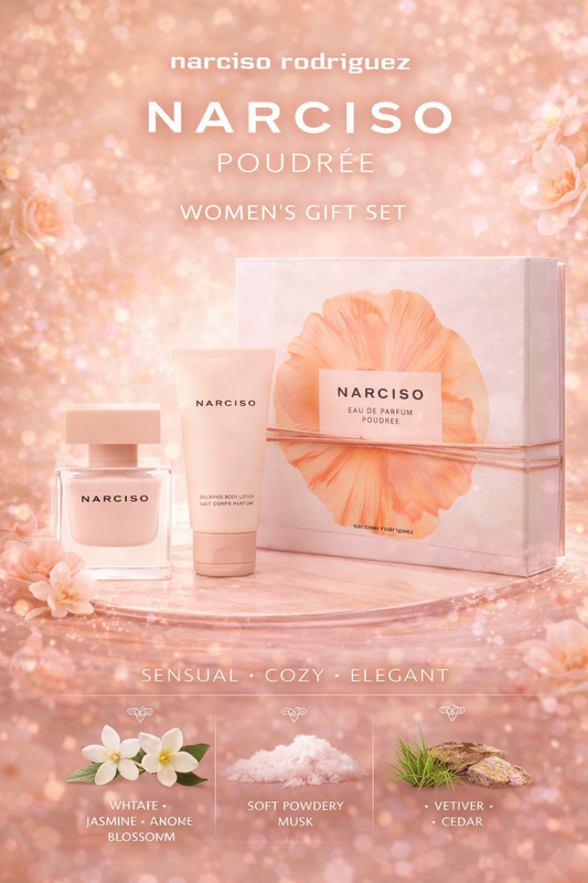 Narciso Rodriguez Narciso Poudree Eau De Parfum Spray 1.6 oz & Body Lotion 1.6 oz