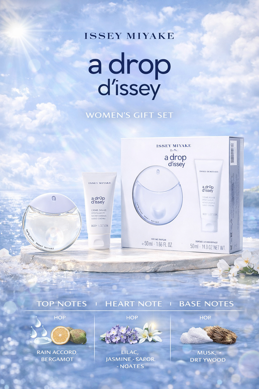 A Drop d'Issey  Eau De Parfum Spray 1.7 oz & Hand Cream 1.7 oz