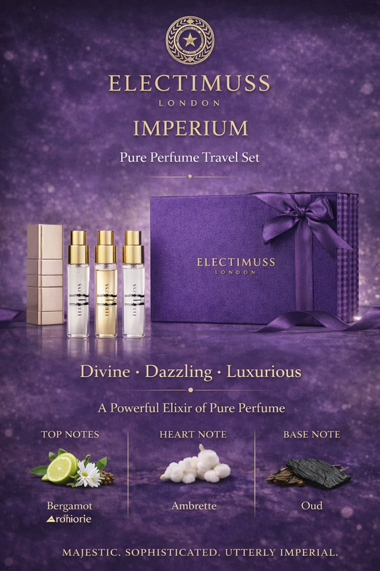 Electimuss Imperium unisex Pure Parfum Travel Spray 0.34 oz X3 & Atomizer