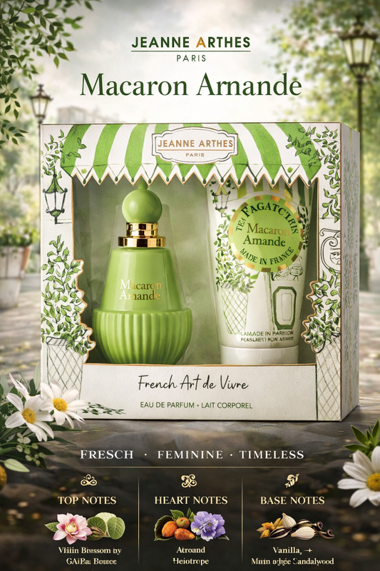 Macaron Amande Eau De Parfum Spray 3.4 oz & Perfumed Body Lotion 5 oz