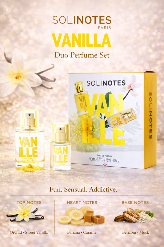 Solinotes Vanilla Eau De Parfum Spray 1.7 oz & Eau De Parfum Spray 0.5 oz
