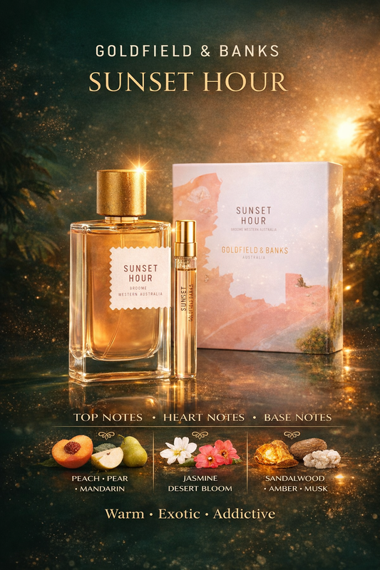 Goldfield & Banks Sunset Hour unisex Eau De Parfum Spray 3.4 oz & Eau De Parfum Travel Spray 0.34 oz