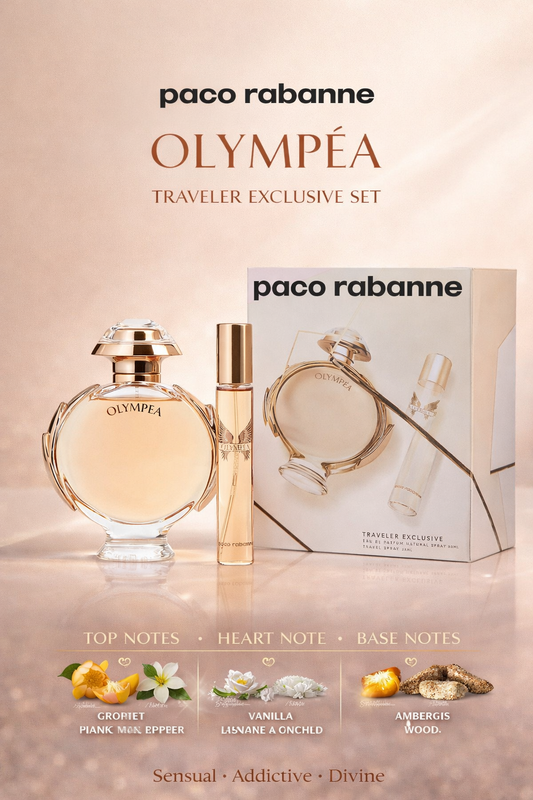 Paco Rabanne Olympea Eau De Parfum Spray 2.7 oz & Eau De Parfum Spray 0.68 oz (Travel Offer)