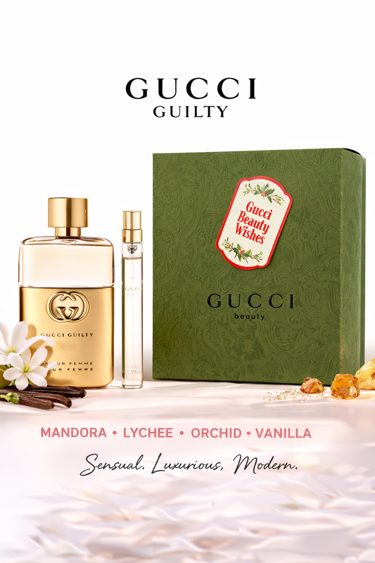 Gucci Guilty Pour Femme Eau De Toilette Spray 1.6 oz & Eau De Toilette Spray 0.33 oz Mini