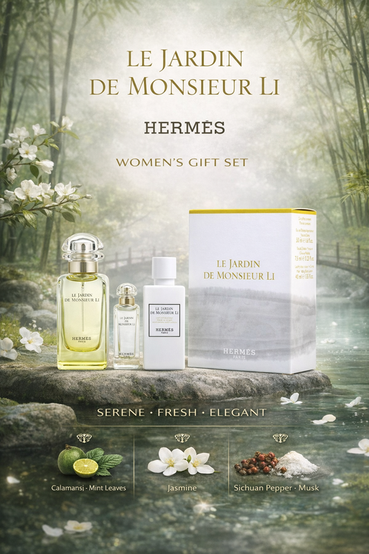 Le Jardin De Monsieur Li unisex Eau De Toilette Spray 1.6 oz & Body Lotion 1.35 oz & Eau De Toilette 0.25 oz Mini