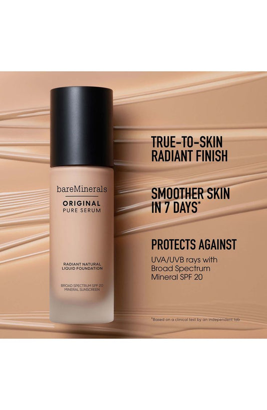 Bareminerals Women Original Mineral Liquid Foundation Spf 20 #Deepest Deep 30 30ml/1oz